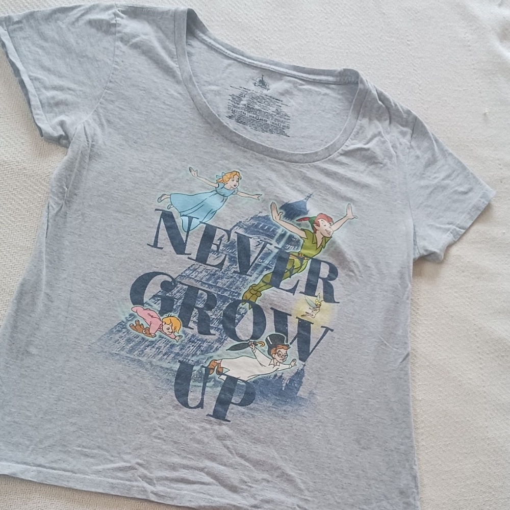 Peter Pan Women's XL Gray Disney T-Shirt